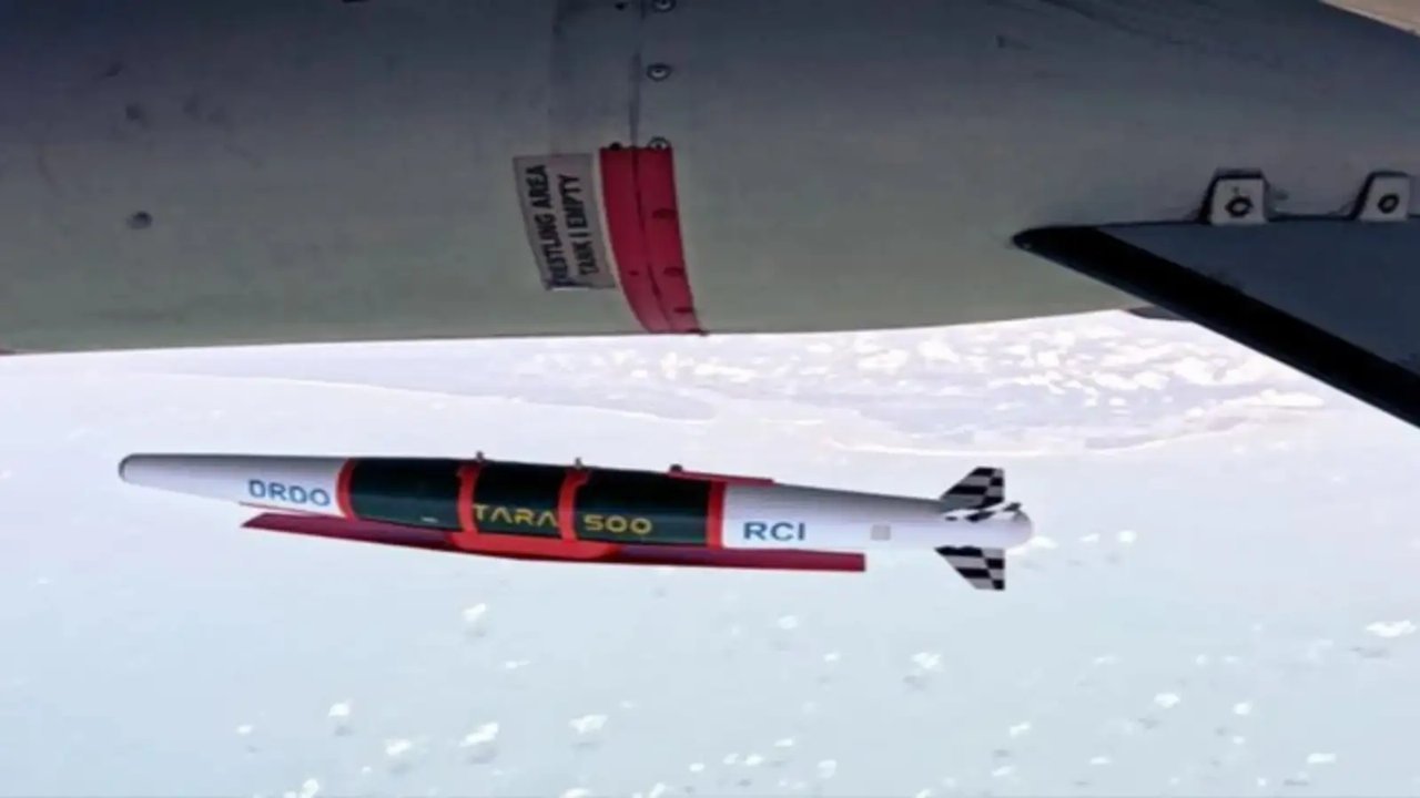DRDO and Indian Air Force conducting TARA glide weapon system test during defence trial in Odisha