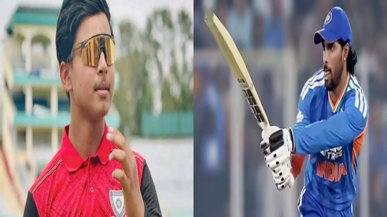 Tilak Varma and young cricketer Vaibhav Suryavanshi after India A squad announcement for Sri Lanka tri series