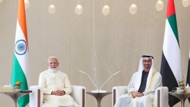 Prime Minister Narendra Modi and UAE President Sheikh Mohamed bin Zayed during discussions on oil storage, investment and technology agreements in Abu Dhabi
