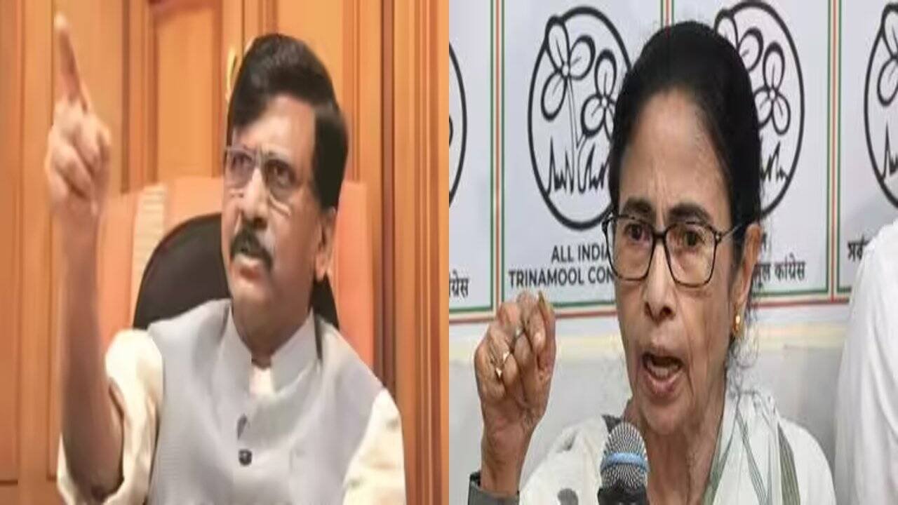 Mamata Banerjee with Maharashtra opposition leaders during political reactions after West Bengal election results