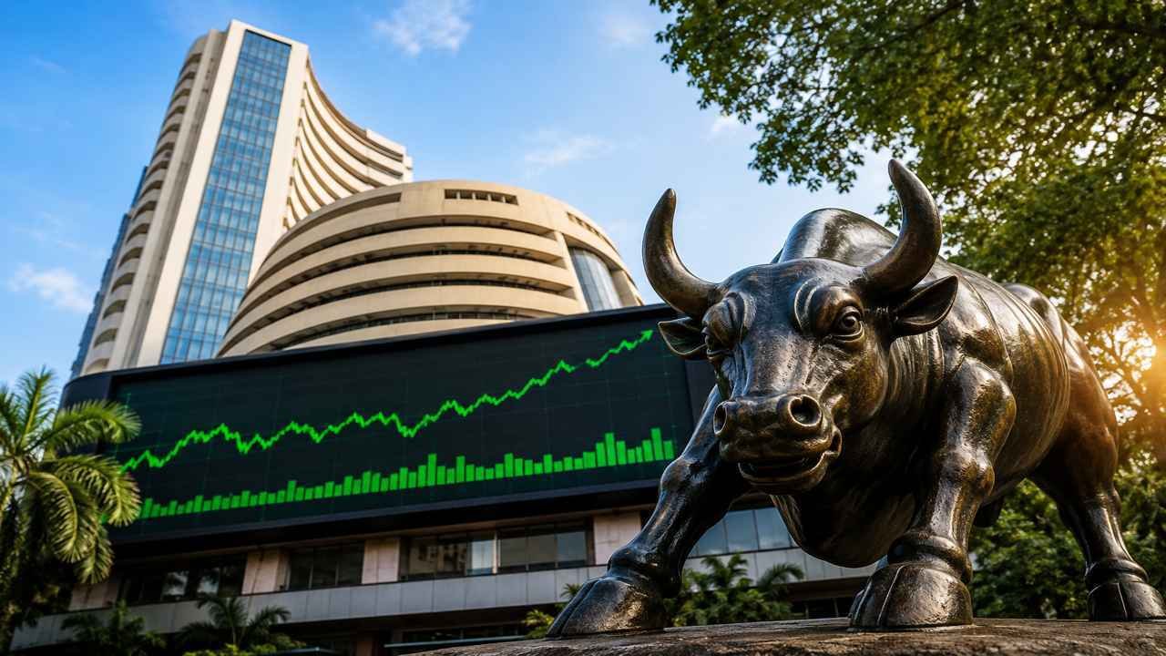 Stock market indices end higher as peace agreement hopes and strong banking stocks support gains in Sensex and Nifty