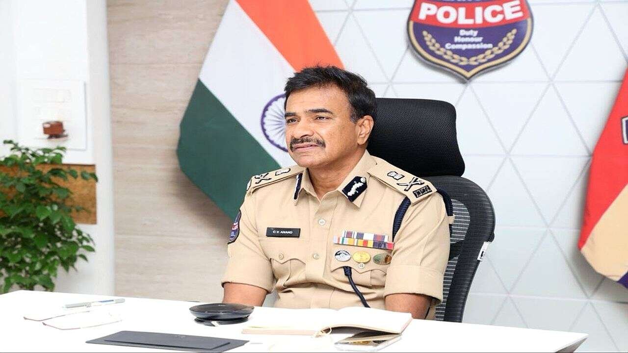 Telangana DGP CV Anand reviewing security and surveillance measures ahead of Bakrid festival celebrations