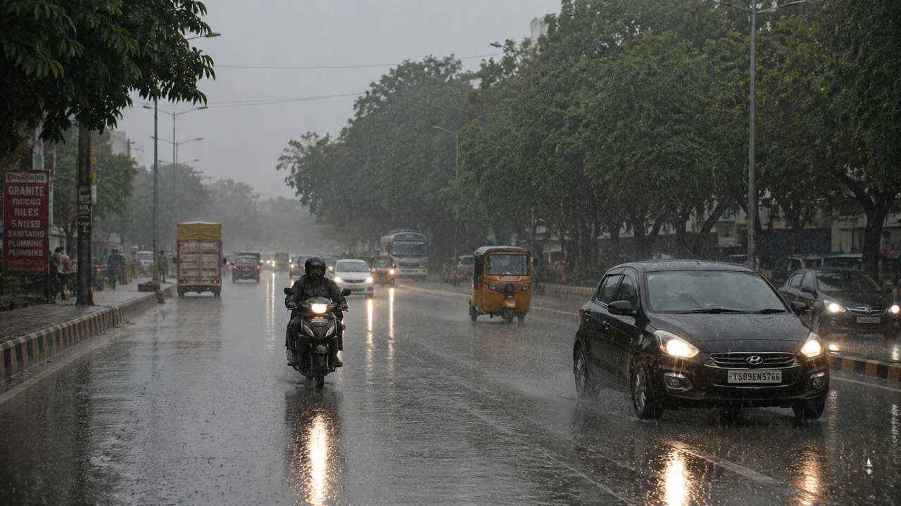 Light Rain Across Telangana as Orange Alert Issued for Several Districts