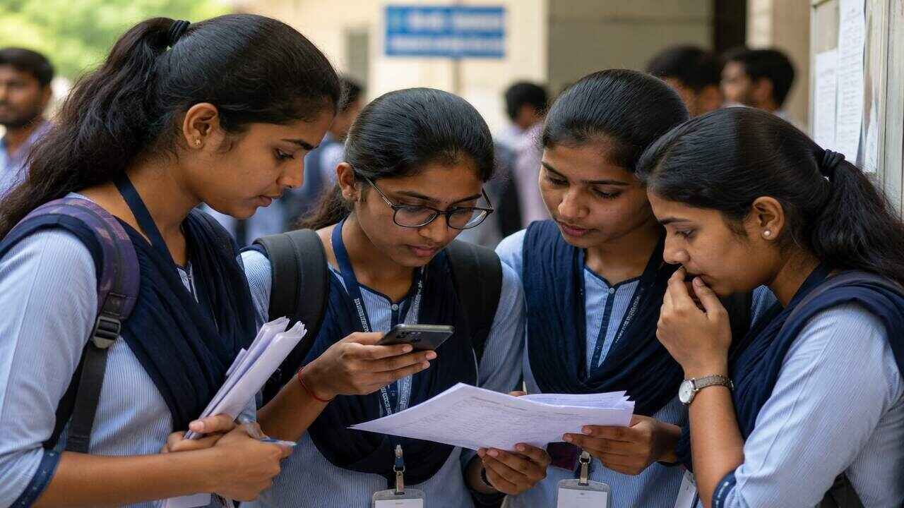 Students checking TGRJC CET 2026 results and merit list details for Gurukul junior college admissions in Telangana