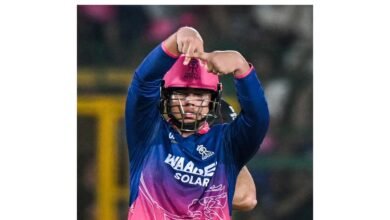 Vaibhav Suryavanshi celebrating during Rajasthan Royals match after scoring a quick half century against Lucknow Super Giants
