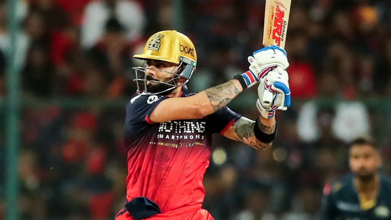 Virat Kohli playing for Royal Challengers Bengaluru after creating a new IPL batting record during the 2026 season