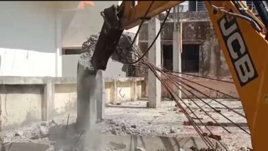 Authorities Demolish Illegal Portions of Building Linked to NEET Paper Leak Accused