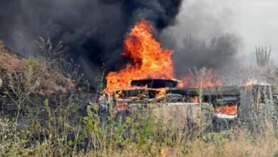 Bus Turns Into Fireball After Highway Crash Near Bardoli