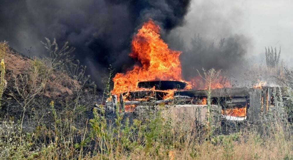 Bus Turns Into Fireball After Highway Crash Near Bardoli