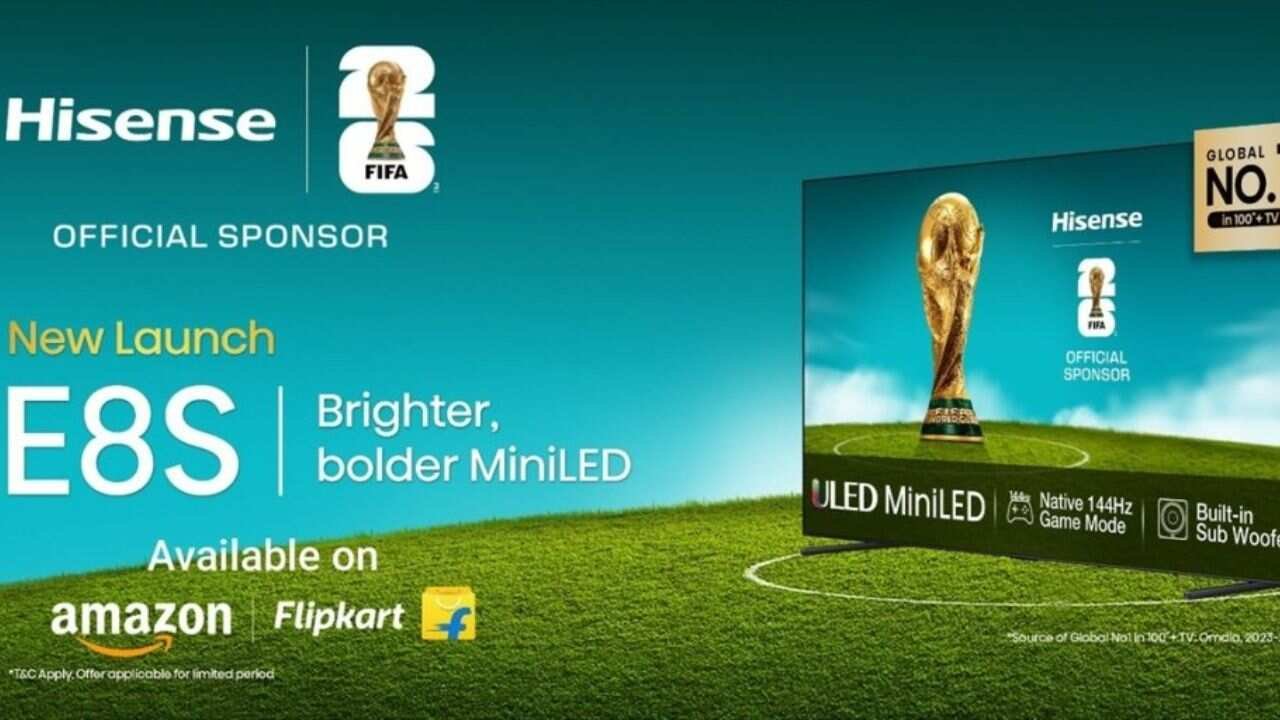 Hisense Launches E8S Mini LED Smart TV Series With 144Hz Display and Premium Audio