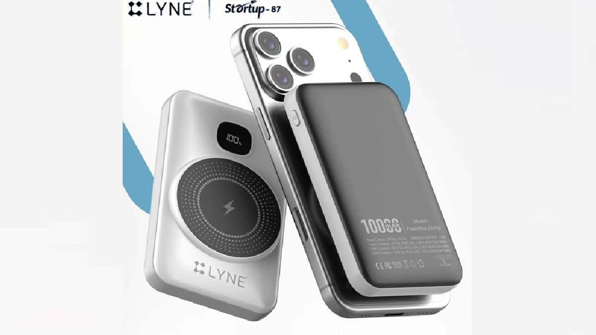 LYNE Startup 87 Power Bank Launch Brings 10000mAh Battery and Fast Magnetic Charging Support