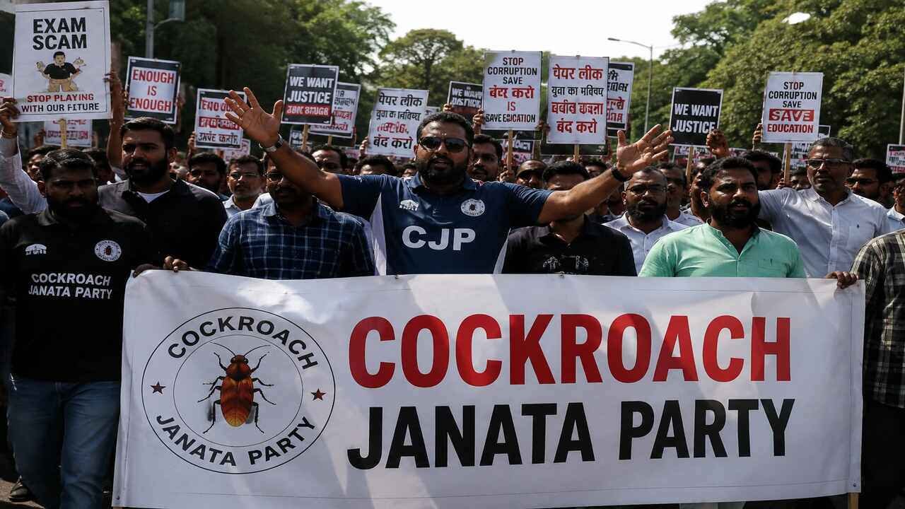 CJP Protest Reaches Hyderabad: Cockroach Janata Party Expands Protest Campaign With Hyderabad Rally