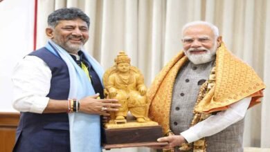 DK Shivakumar Meets PM Modi: DK Shivakumar Meets Prime Minister Modi for First Time as Karnataka Chief Minister