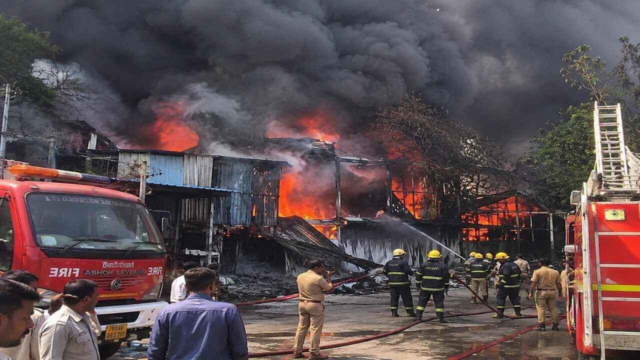 Massive Fire at Hyderabad Warehouse: Massive Fire Breaks Out at Electric Vehicle Warehouse in Hyderabad