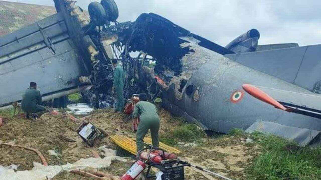 Jorhat Air Base Crash: Indian Air Force AN 32 Aircraft Crashes at Jorhat Air Base
