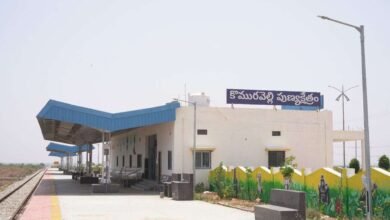 Komuravelli Station Ready: English Title: Komuravelli Railway Station Near Mallanna Temple Ready for Launch in Telangana