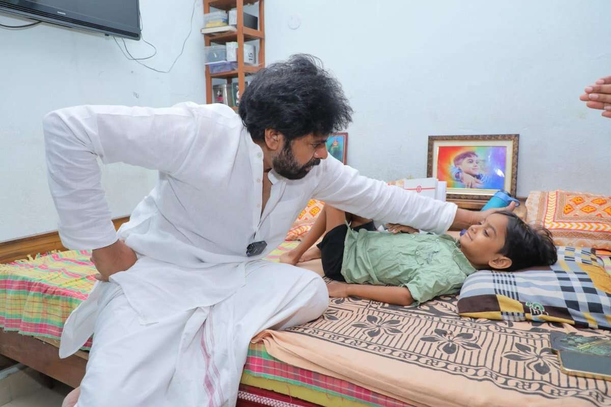 Pawan Meets Ailing Fan: Pawan Kalyan Visits Ailing Fan and Fulfills His Long Cherished Wish