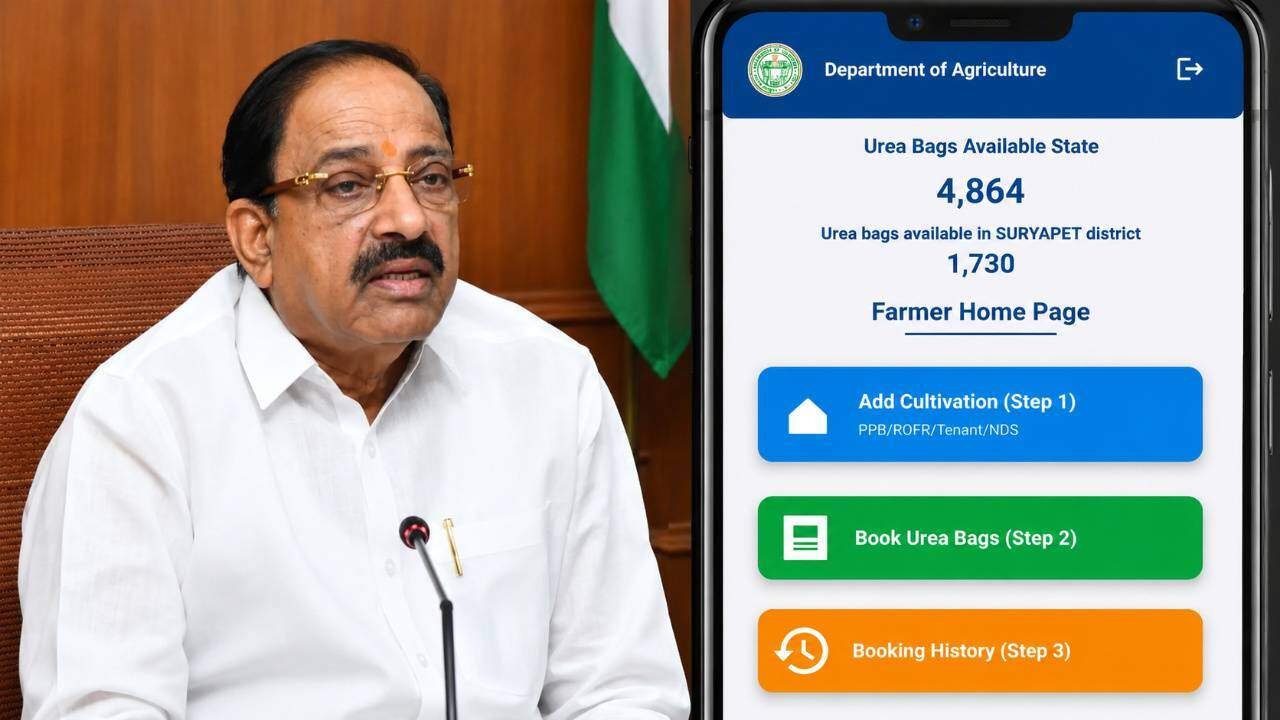 Urea App Gets Centre Praise: Centre Appreciates Telangana Urea App as Tummala Defends Digital Fertiliser Reform