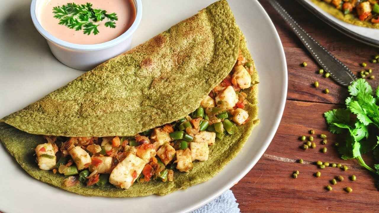 High Protein Chickpea and Moong Chilla Makes a Healthy Breakfast Choice