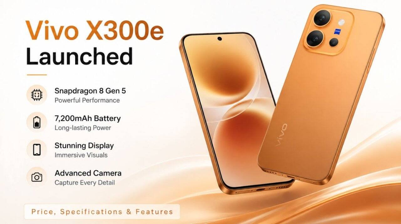 Vivo X300e Debuts With Snapdragon 8 Gen 5 and Premium Camera Features