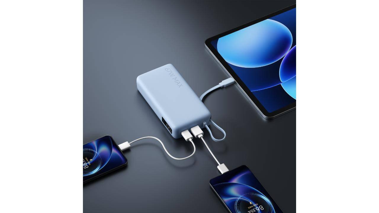 Xiaomi Power Bank 5i Debuts With 20000mAh Battery 67W Fast Charging and Built In Cable
