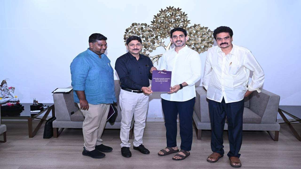 BBC Team Meets AP Minister Nara Lokesh to Share Women Sports Survey Findings