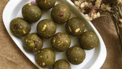 Green Moong Dal Protein Laddus Made Without Sugar or Jaggery