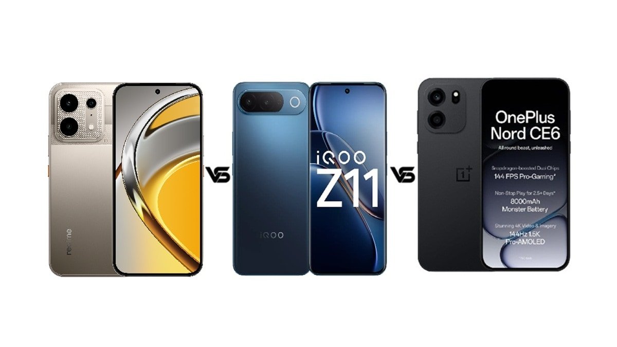 Realme P4s 5G vs iQOO Z11 vs OnePlus Nord CE 6 Which Phone Offers the Best Package