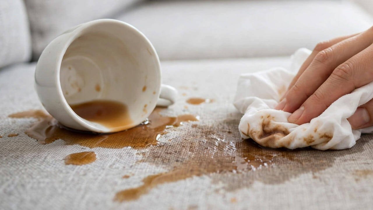 Tea Stain On Sofa? Know When To Use Water And Powder