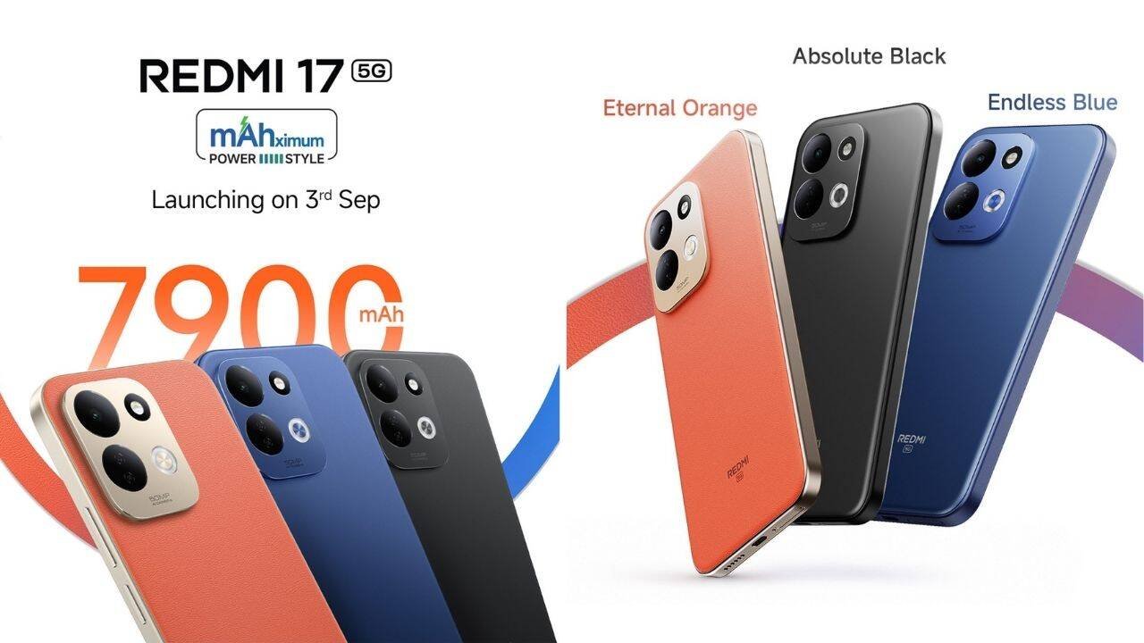Xiaomi Redmi 17 5G India Launch On September 3 With 7900mAh Battery