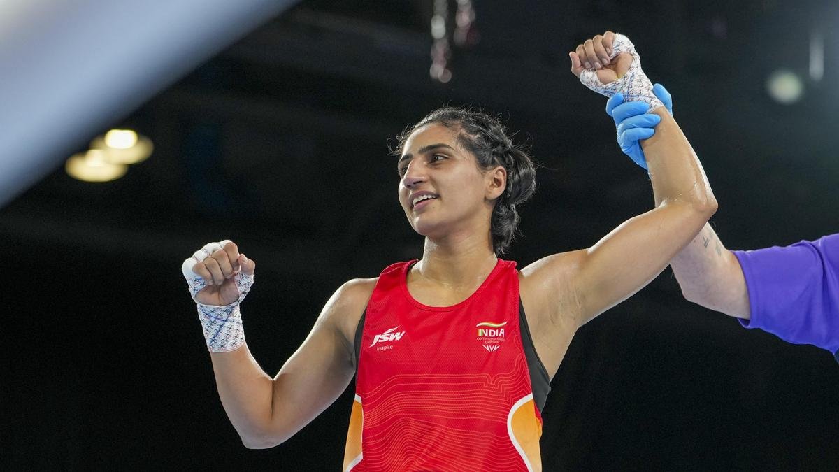 Indian boxers celebrate after winning seven gold medals at the Commonwealth Games 2026 in Glasgow