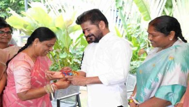 Revanth Reddy Gets Golden Rakhi from Surekha Amid Political Uncertainty