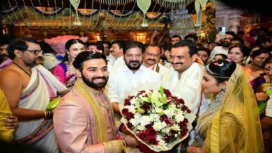 Telangana CM Revanth Reddy Attends Bandla Ganesh Daughter’s Wedding