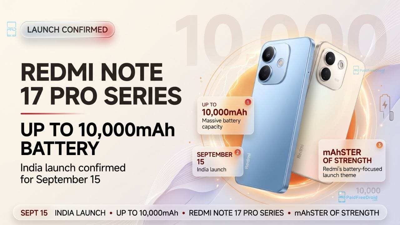 Redmi Note 17 Pro Series India Launch Set for September 15