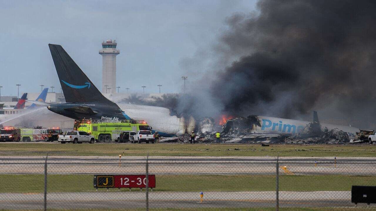 Amazon Cargo Plane Crashes at Miami Airport, Five Killed