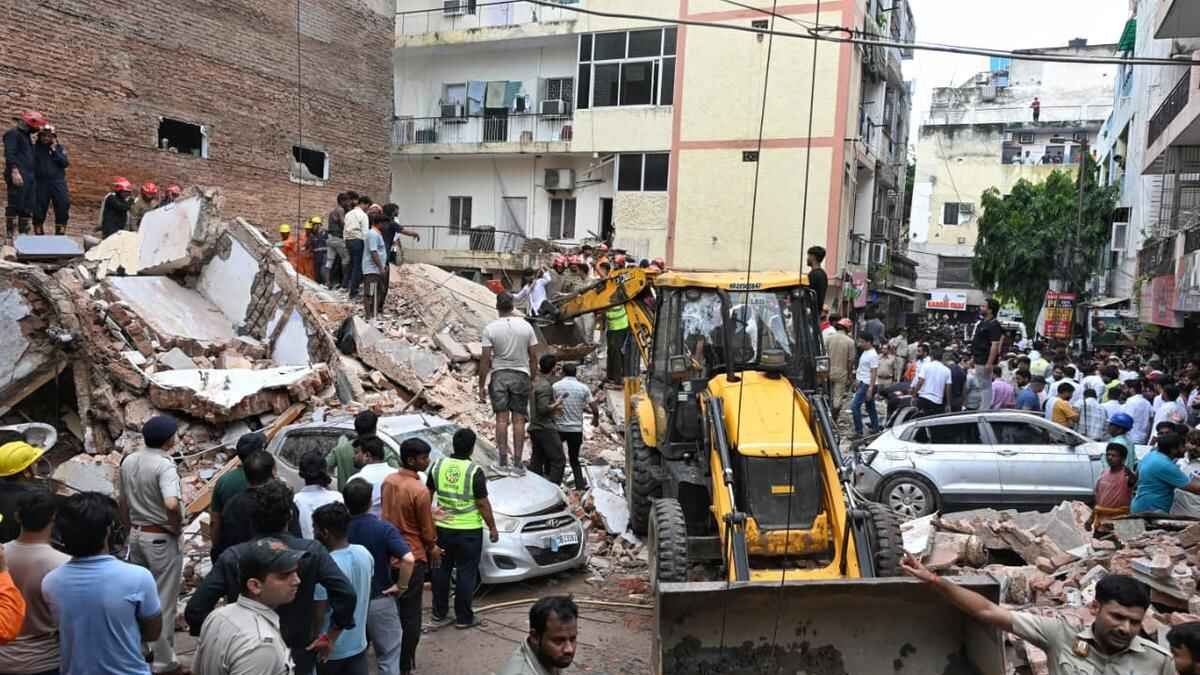 Delhi Building Collapse: Delhi Building Collapse Leaves Students Feared Trapped Under Debris