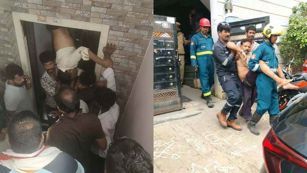 Musapet Lift Accident: Man Trapped Between Lift and Wall, Rescued After 90 Minutes